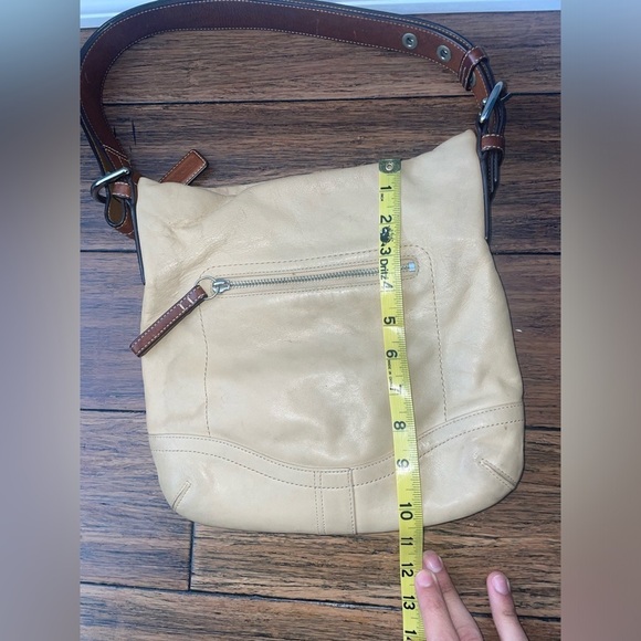 Vintage coach bag shoulder bag adjustable strap purse neutral minimalist - Picture 5 of 14